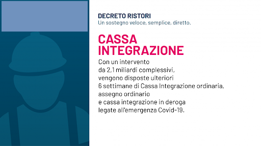 CASSA INTEGRAZIONE E DECRETO “RISTORI BIS”